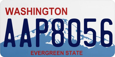 WA license plate AAP8056