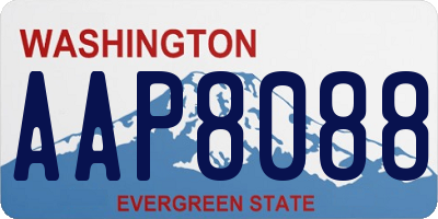 WA license plate AAP8088
