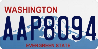 WA license plate AAP8094