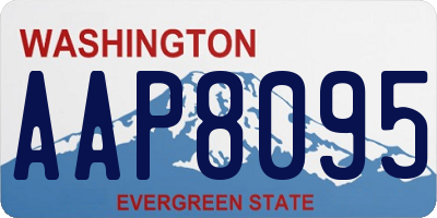 WA license plate AAP8095