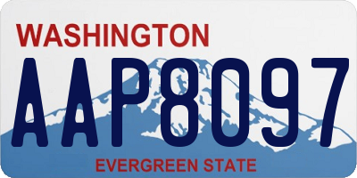 WA license plate AAP8097