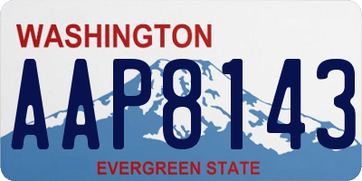 WA license plate AAP8143