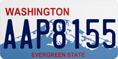 WA license plate AAP8155