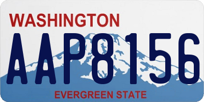 WA license plate AAP8156
