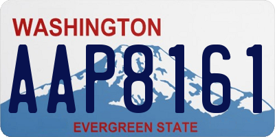 WA license plate AAP8161