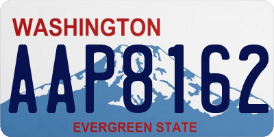 WA license plate AAP8162