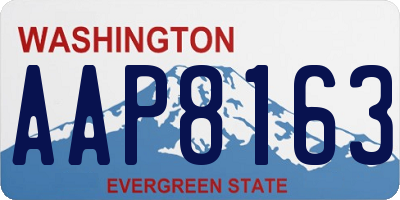 WA license plate AAP8163