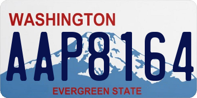 WA license plate AAP8164