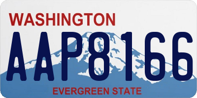 WA license plate AAP8166
