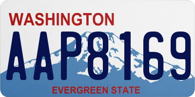 WA license plate AAP8169