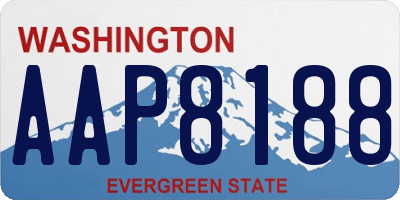 WA license plate AAP8188