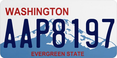 WA license plate AAP8197