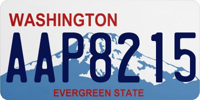 WA license plate AAP8215