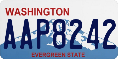 WA license plate AAP8242