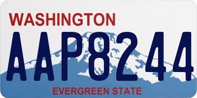WA license plate AAP8244