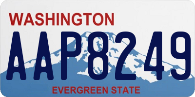 WA license plate AAP8249