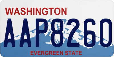 WA license plate AAP8260