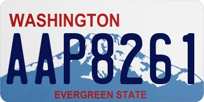 WA license plate AAP8261