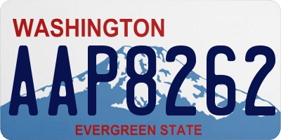 WA license plate AAP8262