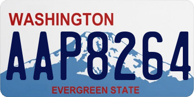 WA license plate AAP8264