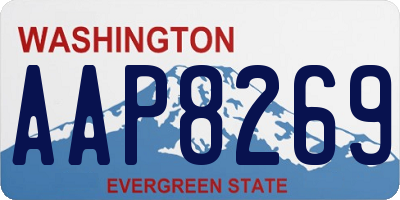 WA license plate AAP8269