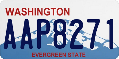 WA license plate AAP8271