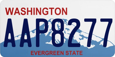 WA license plate AAP8277
