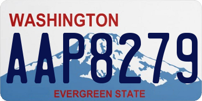 WA license plate AAP8279