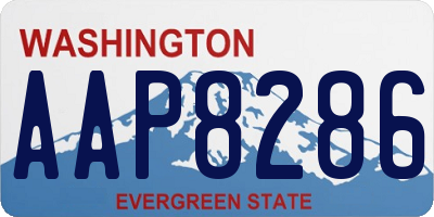 WA license plate AAP8286