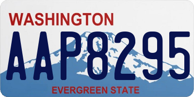 WA license plate AAP8295