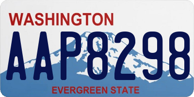 WA license plate AAP8298