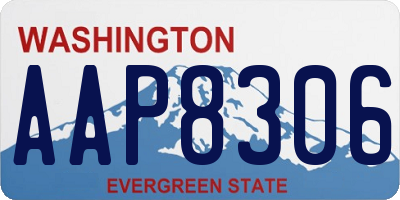 WA license plate AAP8306