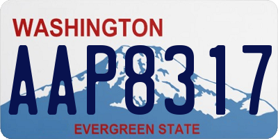 WA license plate AAP8317