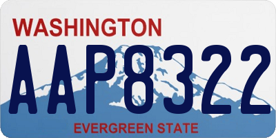 WA license plate AAP8322