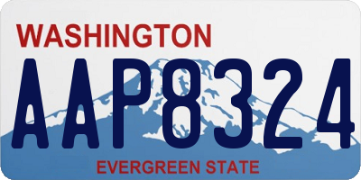 WA license plate AAP8324