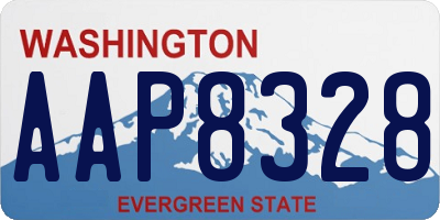 WA license plate AAP8328