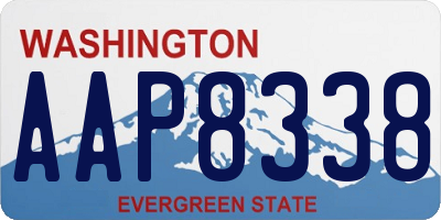 WA license plate AAP8338