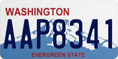 WA license plate AAP8341