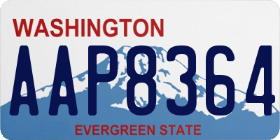 WA license plate AAP8364