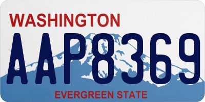 WA license plate AAP8369