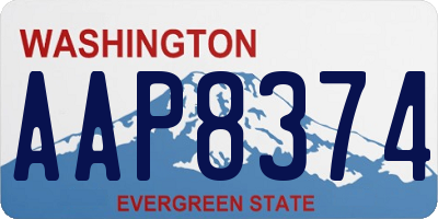 WA license plate AAP8374