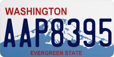 WA license plate AAP8395