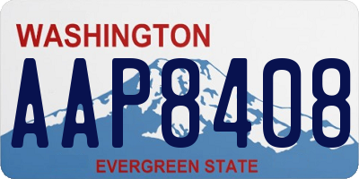 WA license plate AAP8408