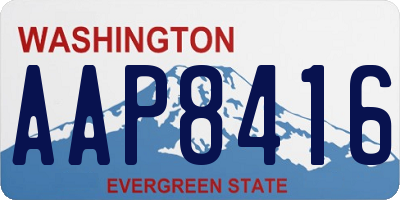 WA license plate AAP8416
