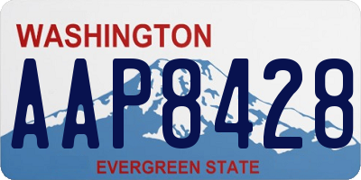 WA license plate AAP8428