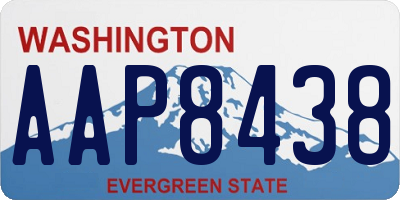 WA license plate AAP8438
