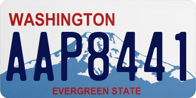 WA license plate AAP8441