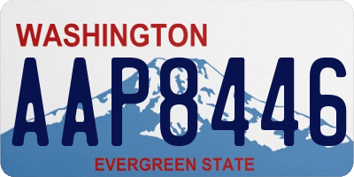 WA license plate AAP8446