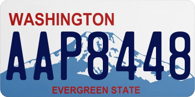 WA license plate AAP8448