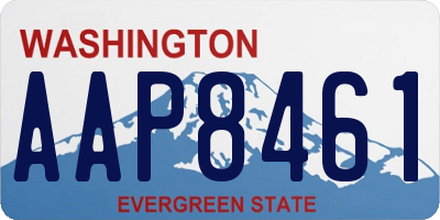 WA license plate AAP8461